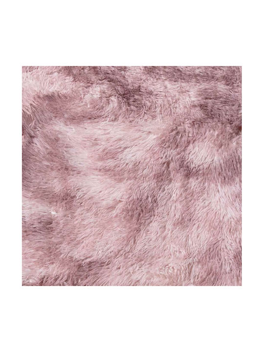 vidaXL Anti-slip Rug Rectangular Shaggy Dk. Pink