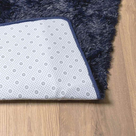 vidaXL Navarra Non-Slip Shaggy Runner Rug Blue 80x150 cm