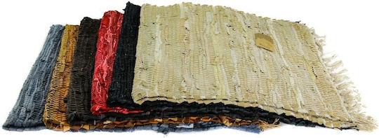 Viosarp Leder Teppich mit Fransen 50x80cm Beige