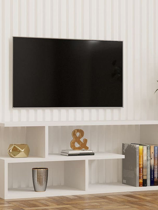 TV Stand Waldo White L100xW29.5xH40cm