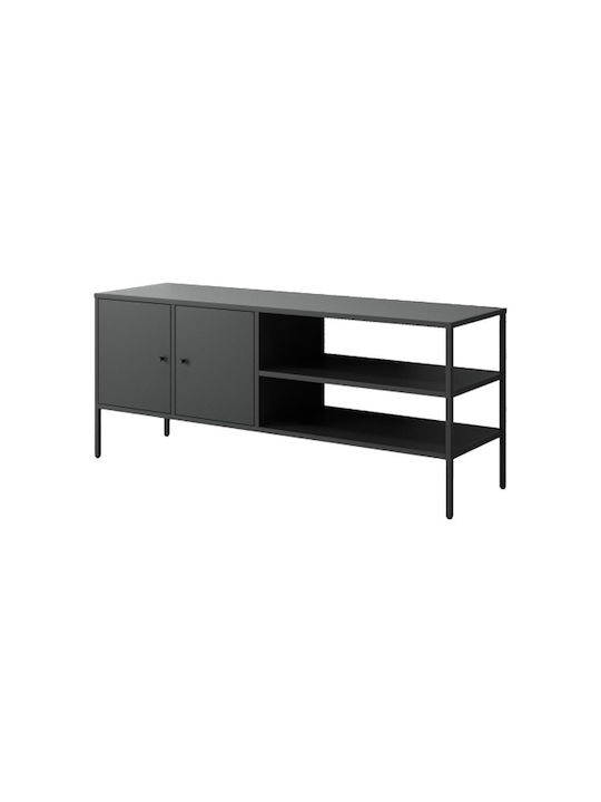 Metal Black TV Stand M120xD35xH50cm