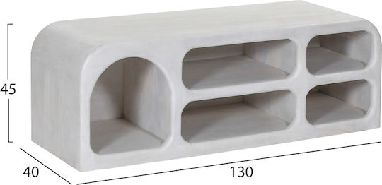 Handyr Επιδαπέδιο Λευκό 130x40x45εκ. Handyr Επιδαπέδιο Λευκό 130x40x45εκ.