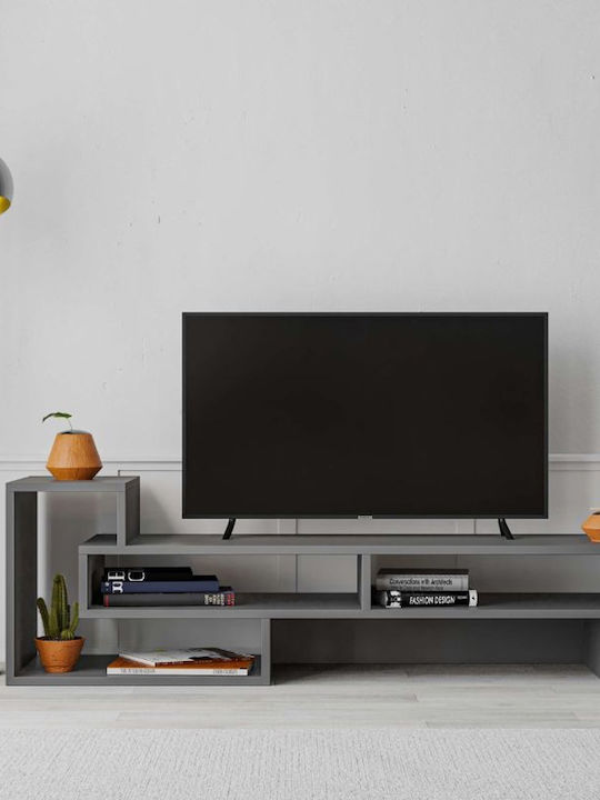 Έπιπλο Τηλεόρασης Tetra Γκρι Μ136.7xΠ40xΥ42cm