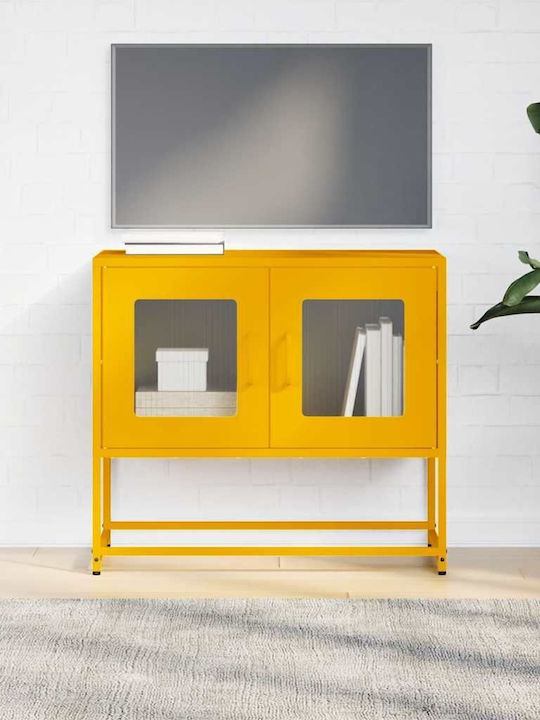 TV-Ständer Aus Metall Gelbe Senf Farbe M68xT39xH60.5cm