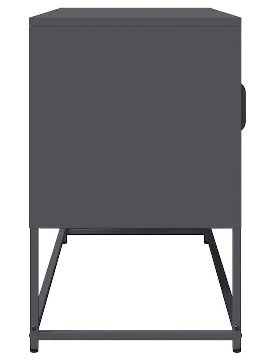 Metallic Anthracite TV Stand L100.5xD39xH60.5cm