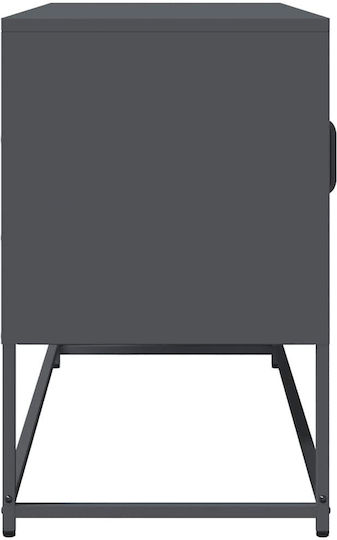 Metallic Anthracite TV Stand L100.5xD39xH60.5cm