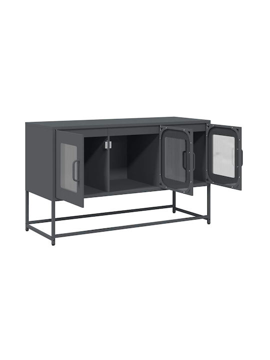 Metallic Anthracite TV Stand L100.5xD39xH60.5cm