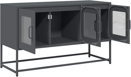 Metallic Anthracite TV Stand L100.5xD39xH60.5cm