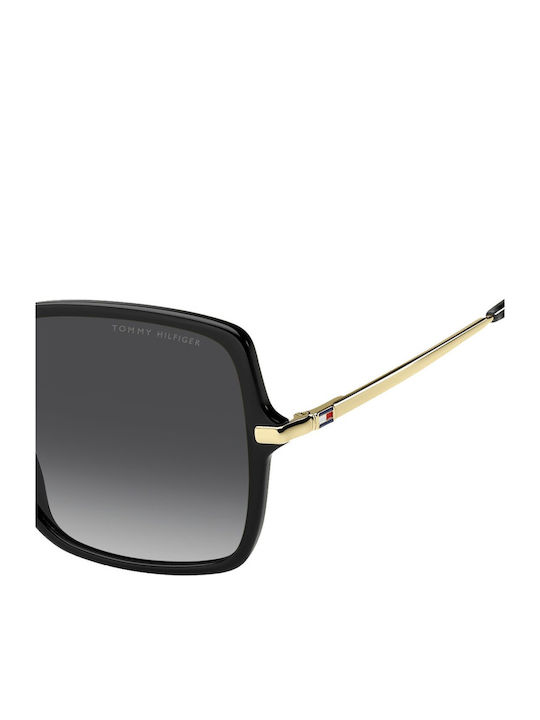 Tommy Hilfiger Feminini Ochelari de soare cu Negru Cadru și Negru Degrade Lentilă