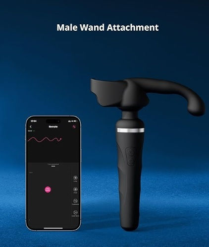 Lovense Domi 2 Wand Massager Attachment Глава за Вибратор Черно
