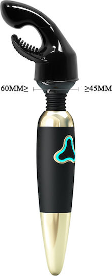 Baile Power Head Dual Stimulation Глава за Вибратор Черно