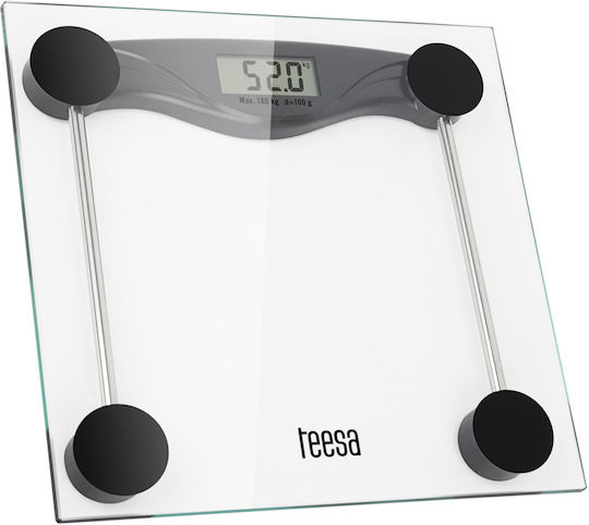 Teesa TSA0801 Digital Badezimmerwaage in Transparent Farbe