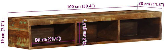 Έπιπλο TV Επιτοίχιο Μπεζ 100x30x19εκ. Έπιπλο TV Επιτοίχιο Μπεζ 100x30x19εκ.