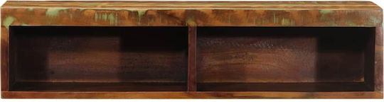 TV Stand from Solid Wood Beige 80x30x19 cm