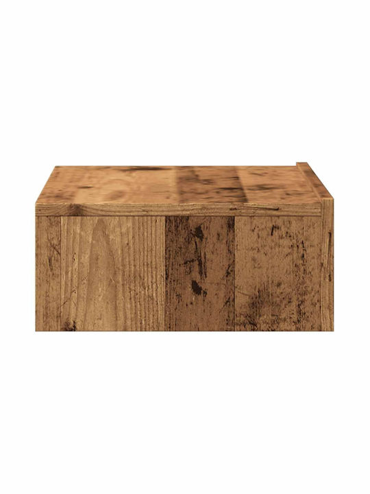 Dulap TV Vidaxl cu lumini LED lemn vechi 60x35x15.5 cm maro