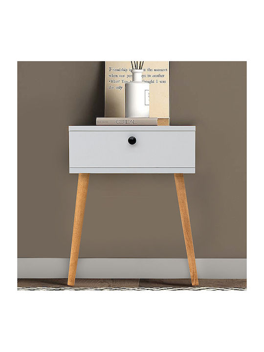Pauline Wooden Bedside Table 45x35x61cm