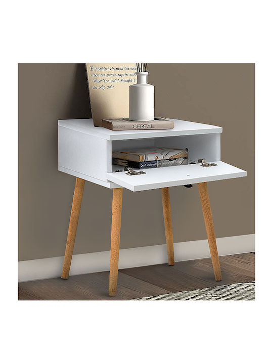 Pauline Wooden Bedside Table 45x35x61cm