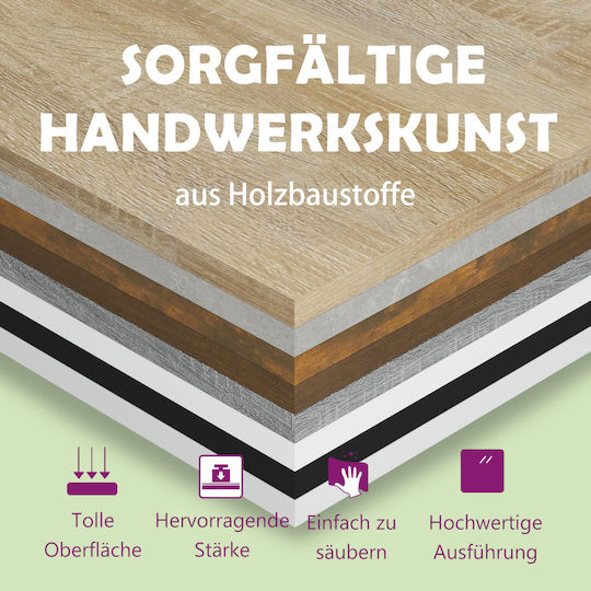 Nachttisch White 50x30x51.5cm