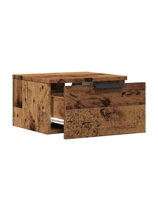 Wooden Bedside Table Old Wood 34x30x20cm