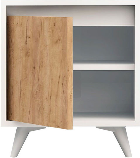 Piona Ξύλινο Λευκό 45x40x52cm AS1222