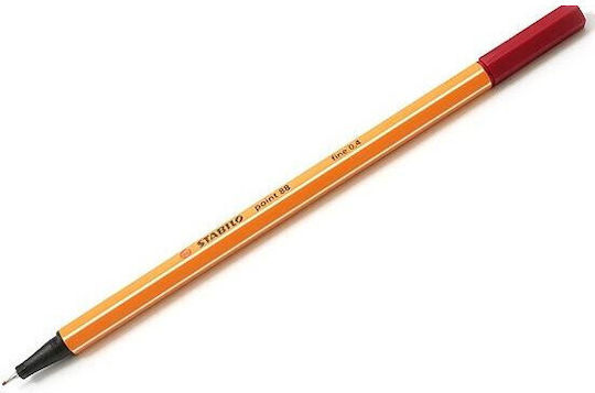 Stabilo Μαρκαδόροι Deep Red (88-50) Σετ 10τμχ
