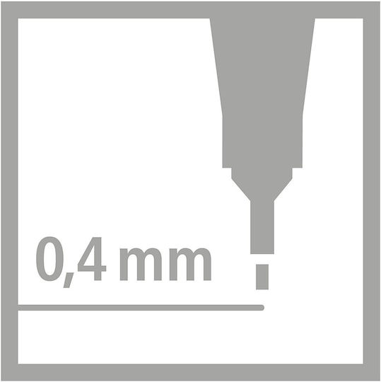Stabilo Μαρκαδόροι Deep Red (88-50) Σετ 10τμχ