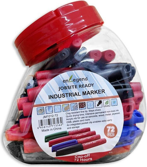 Enlegend Mini Ανεξίτηλος Μαρκαδόρος Διαφορα Χρωματα (Διάφορα Χρώματα)