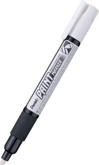 Pentel Paint Marker Permanent 3mm Alb