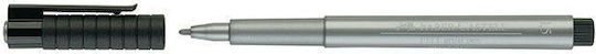 Faber-Castell Pitt Artist Μαρκαδόρος Σχεδίου Ασημί (Silver)