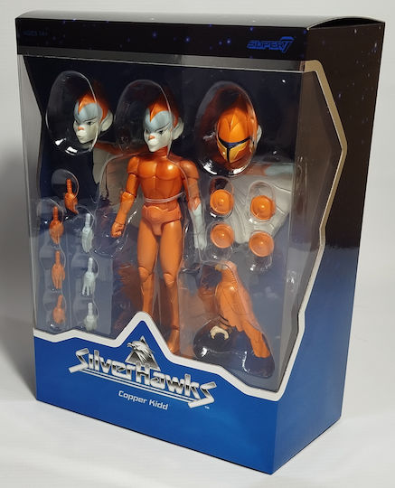 Super7 Silverhawks Ultimates Copper Kidd Action Figure 18cm 4 Pieces