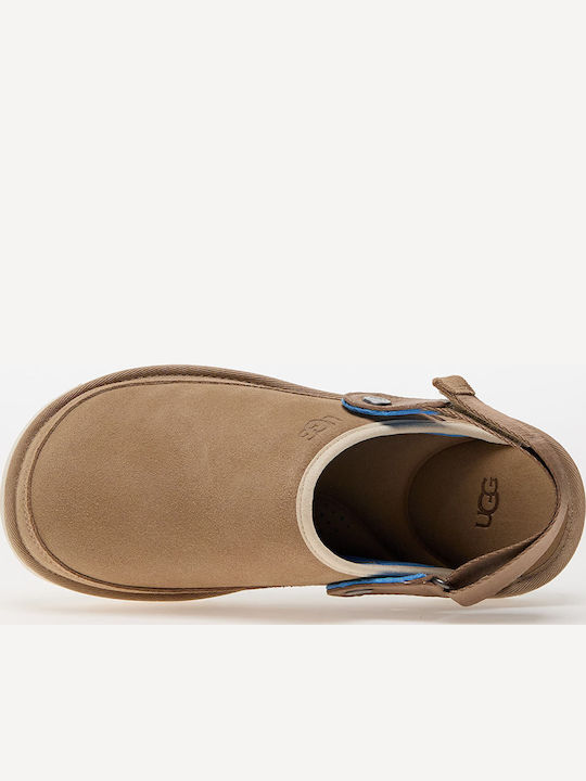 Goldencoast Clog Papuci bărbați iarna Bej