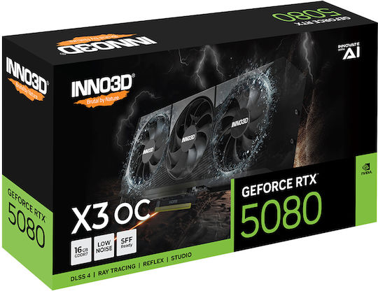 Inno 3D GeForce RTX 5080 16GB GDDR7 X3 OC Graphics Card