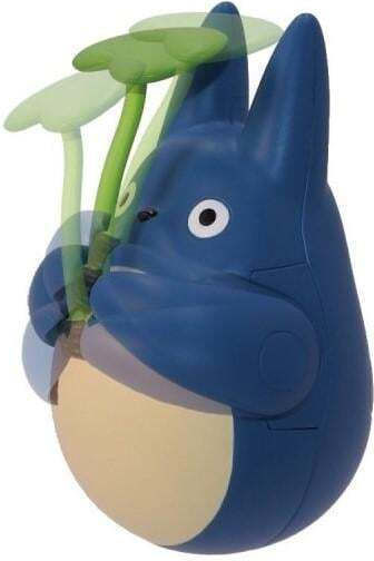 My Neighbor Totoro Round Bottomed Figurine Mid Totoro With Leaf 6 Cm