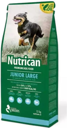 Nutrican Junior Large 15kg Trockenfutter für Welpen mit Huhn