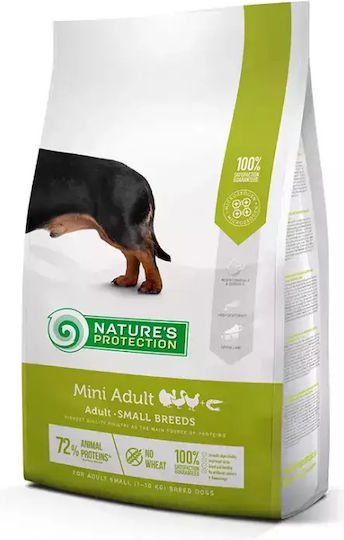 Nature's Protection 7.5kg Trockenfutter für erwachsene Hunde kleiner Rassen mit Huhn, Fleisch, Geflügel und Reis