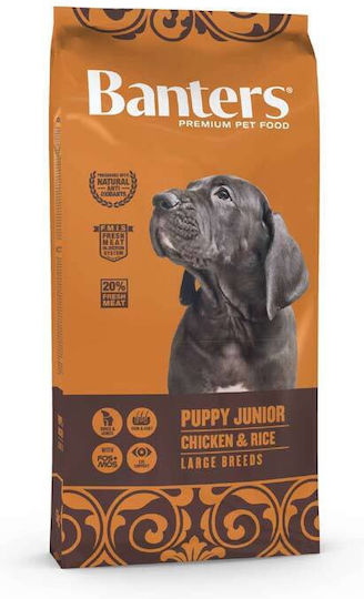 Banters Puppy Junior 15kg Dry Food for Large Breed Puppies with Chicken and Rice