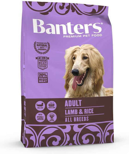 Banters Adult 3kg Dry Food for Adult Medium Breed Dogs with Lamb and Rice