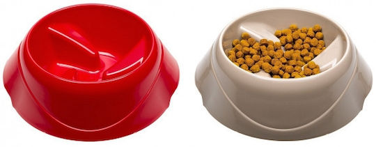 Ferplast Magnus Plastic Bowl Food Slow Feeder for Dog & Cat with Base 1.5lt 10cm (Various Colors)
