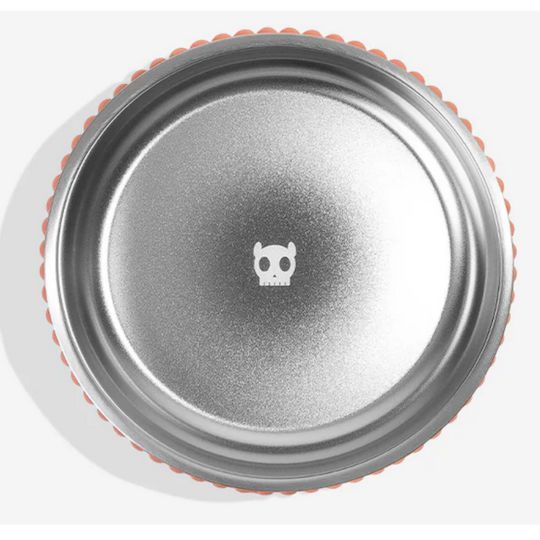 Zee-Dog Tuff Edelstahl Schalen Futter & Wasser für Hund & Katze auf Basis von 2x 600ml in Orange Farbe