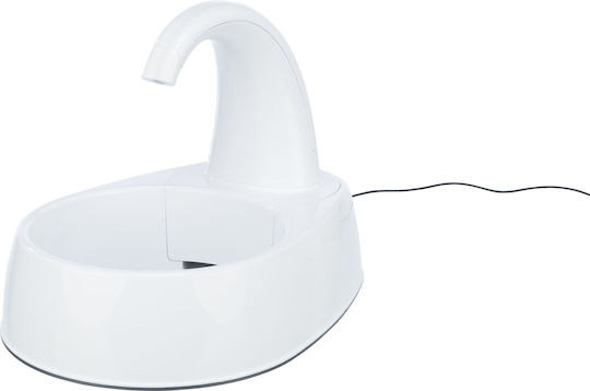 Trixie Automatic Plastic Waterer / Fountain for Dog & Cat 2.5lt 35cm in White Color
