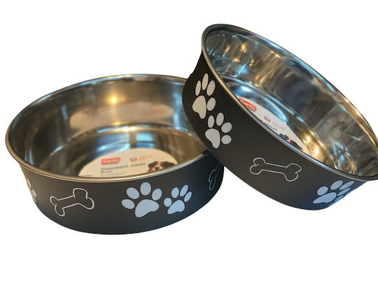 Karlie Stainless Steel Food & Water Bowl for Dog & Cat 2.2lt 23cm