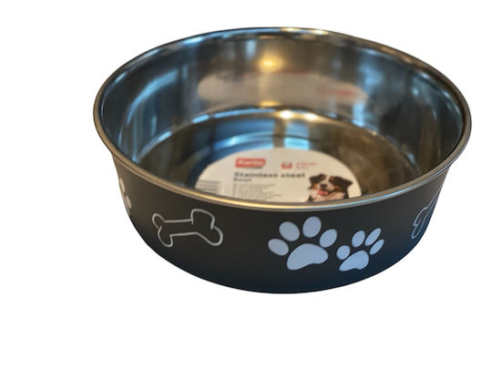 Karlie Stainless Steel Food & Water Bowl for Dog & Cat 2.2lt 23cm