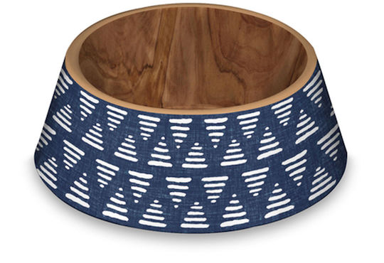 Tarhong Indigo Oasis Large Plastic Food Bowl for Dog & Cat 1.124lt