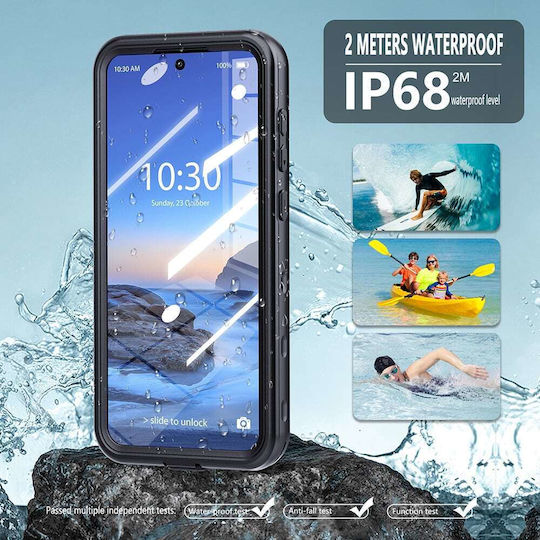 Shellbox 360 Full Cover Πλαστικό / Σιλικόνης Αδιάβροχο Μαύρο (Galaxy S25 Ultra)
