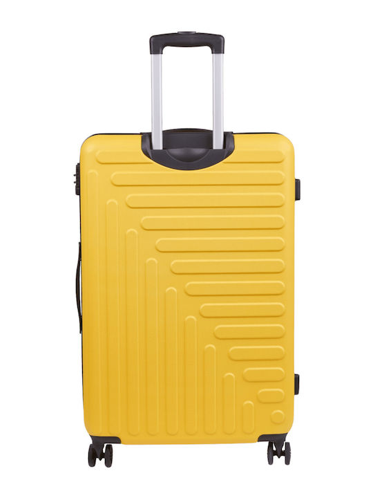 CAT Rockford Cabin Hard Yellow Suitcase with 4 Wheels Height 55cm