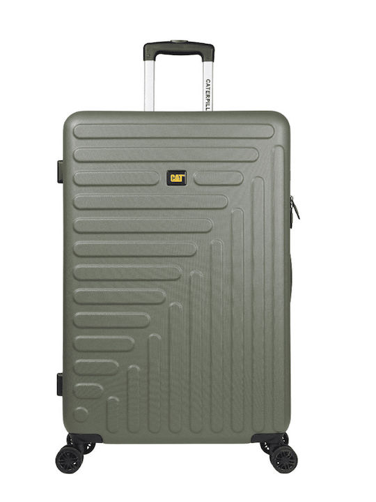 CAT Rockford Medium Hard Khaki Travel Suitcase with 4 Wheels Height 67.5cm