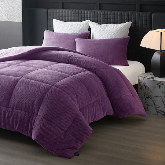 Liolios Home Husă de pătură Super Dublu 220x240cm Cassiano Violet