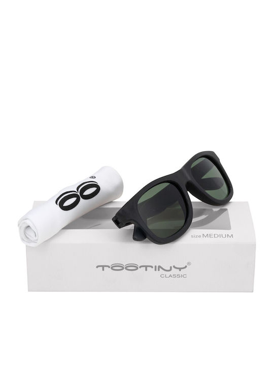 iTooTi Classic Unbreakable Rectangle Baby Sunglasses with Polarized Lens Black for 6-36 Months