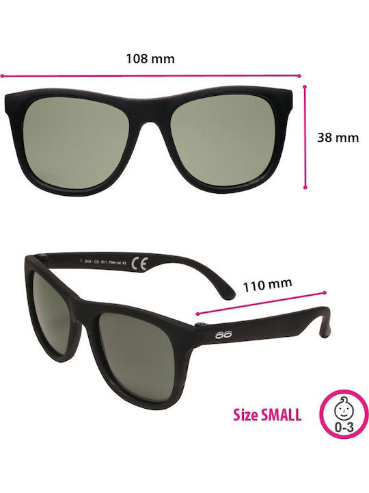 iTooTi Unbreakable Square Baby Kids Sunglasses with Polarized Lenses White for 6-24 Months