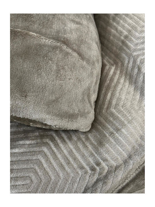 Linea Home Κουβερτοπάπλωμα Υπέρδιπλο 220x240εκ. Μπεζ